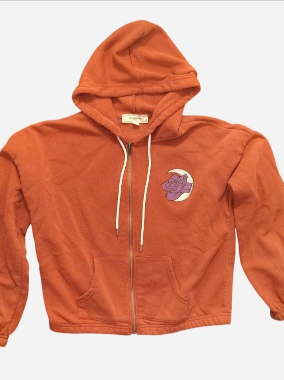 Women’s Zip Hoodie Jacket - Dusty Mauve Size Large